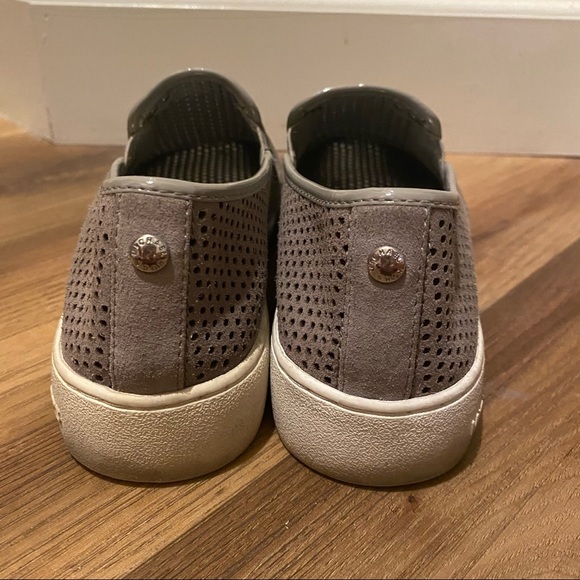 Adorable Taupe/Gray Michael Kors Perforated Suede - Picture 5 of 6